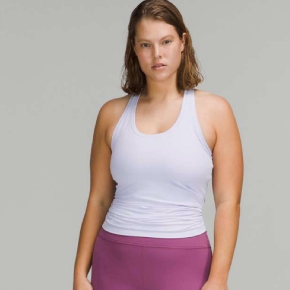 💙Lululemon Athletica Pastel Blue -Cool RB Short tank Sz 10